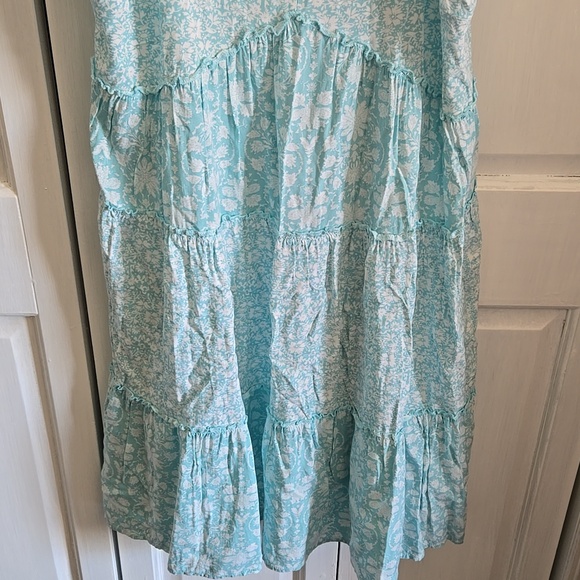 Maurices Turqoiuse and White Floral Dress - Picture 2 of 5